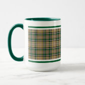 Farrell Tartan Pattern Tan Irish Kariert Tasse (Links)
