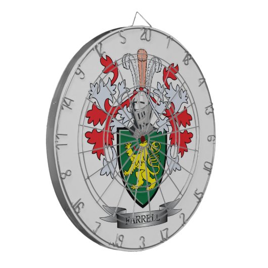 Farrell Wappen Dartscheibe (Vorderseite Links)