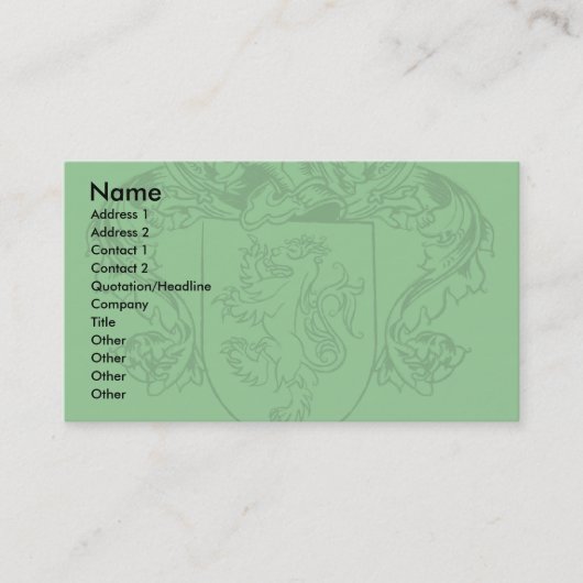 Farrell Wappen-Geschäfts-Karten Visitenkarte (Vorderseite)