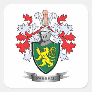 Farrell Wappen Quadratischer Aufkleber