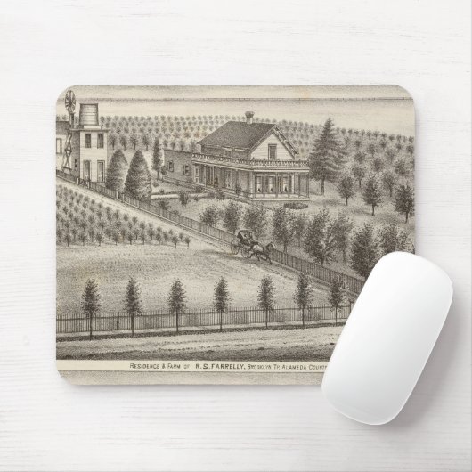 Farrelly, Mathews Residenzen, Bauernhöfe Mousepad (Mit Mouse)