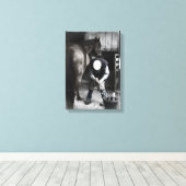 Farrier at work - desaturierter Daguerrotype Leinwanddruck (Insitu (Holzboden))