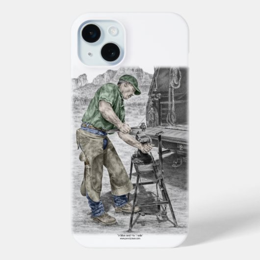 Farrier Blacksmith mit Anvil Case-Mate iPhone Hülle (Rückseite)
