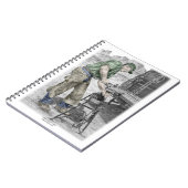 Farrier Blacksmith mit Anvil Notizblock (Linke Seite)