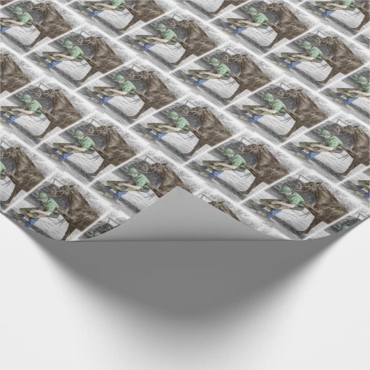 Farrier Blacksmith Shoeing Horse Geschenkpapier (Ecke)