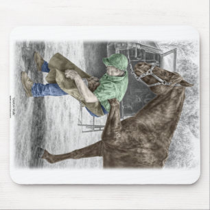 Farrier Blacksmith Shoeing Horse Mousepad