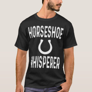 Farrier Horse Equine Horseshoe Whisperer Hoof Tri T-Shirt
