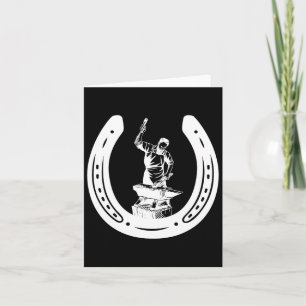 Farrier Horse Scute Ss Niedlich Ss Blacksmith Hors Karte