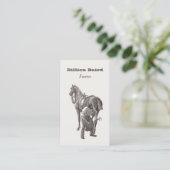 Farrier Horseshoe Business Card Visitenkarte (Stehend Vorderseite)