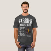 Farrier Horseshoe-Geschenkwerkzeuge T-Shirt (Vorne ganz)