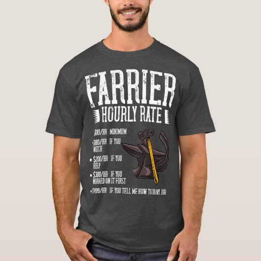 Farrier Horseshoe-Geschenkwerkzeuge T-Shirt (Vorderseite)