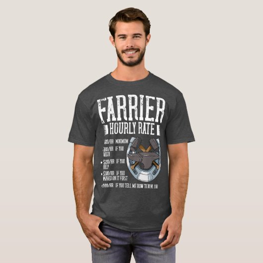 Farrier Horseshoe Gift Hoof Tools (2) T-Shirt (Vorne ganz)