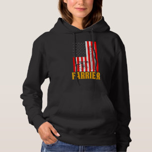 Farrier Horseshoe Hoof Trimming Equine Shoeing 63 Hoodie