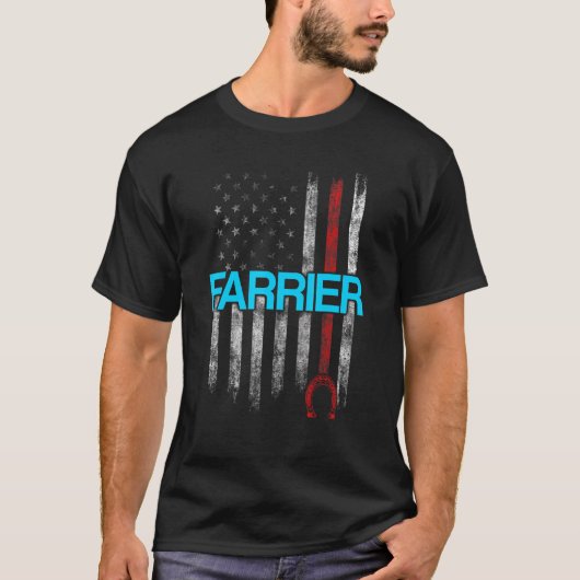 Farrier Horseshoe Hoof Trimming Equine Shoeing T-Shirt (Vorderseite)