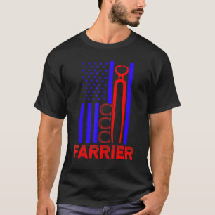 Farrier Horseshoe Hoof Trimming Equine Shooting 2 T-Shirt