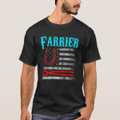 Farrier Horseshoe Hoof Trimming Equine Shooting 2 T-Shirt (Vorderseite)