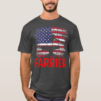 Farrier Horseshoe Hoof Trimming Equine Shooting T-Shirt