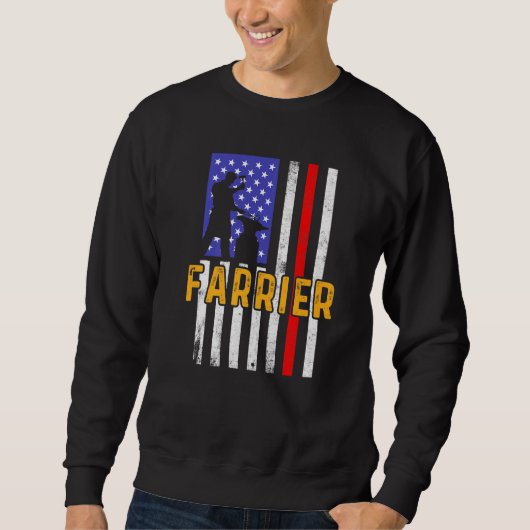 Farrier Horseshoe Trimming Equine Shoeing _3 Sweatshirt (Vorderseite)