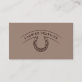 Farrier & Horseshoe Visitenkarte (Vorderseite)