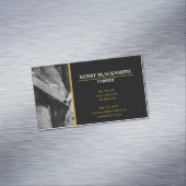 Farrier - Horseshoeing + Barefoot Trim, Black+Gold Magnetische Visitenkarte (Beispiel)