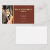 Farrier Horseshoeing + Barefoot Trimm, Rost + Gold Visitenkarte (Vorne/Hinten)