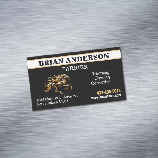 Farrier Magnetische Visitenkarte (Beispiel)