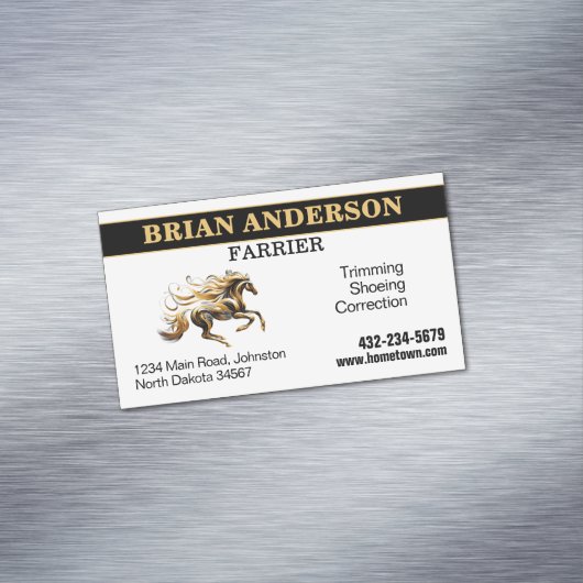 Farrier Magnetische Visitenkarte (Beispiel)