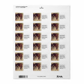 Farrier - Schönes Foto Hoof Trim Adressaufkleber (Vorne)