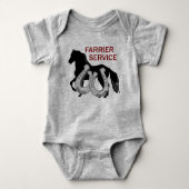 Farrier Service Baby Strampler (Vorderseite)