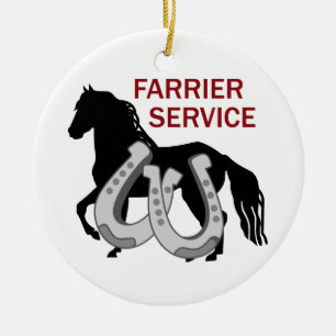 Farrier Service Keramik Ornament