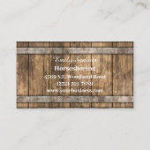 Farrier Service Visitenkarte (Rückseite)