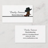 Farrier Service Visitenkarte (Vorne/Hinten)