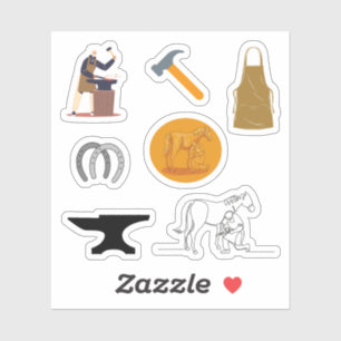 Farrier Stickers Aufkleber