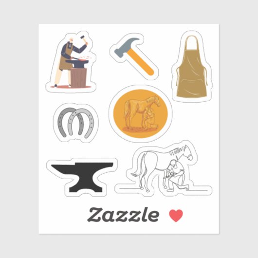 Farrier Stickers Aufkleber (Blatt)