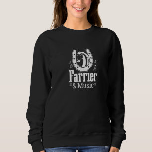 Farrier und Musiknoten Musiker Shooting Pferde Sweatshirt