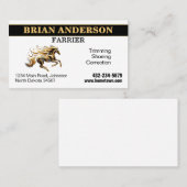 Farrier Visitenkarte (Vorne/Hinten)
