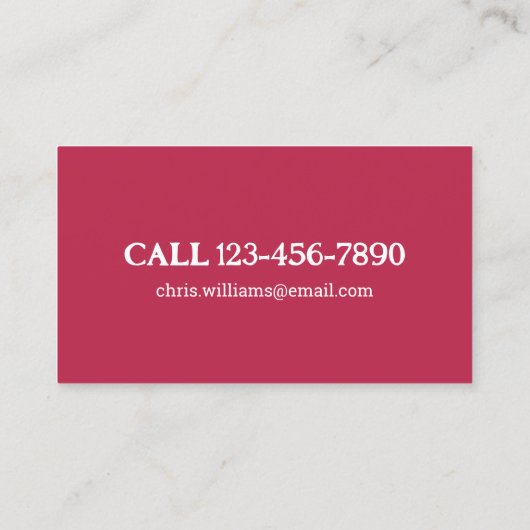 Farrier Visitenkarte (Rückseite)