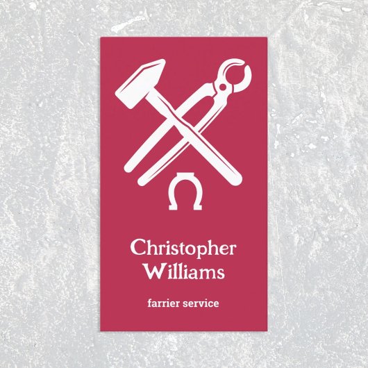 Farrier Visitenkarte