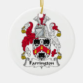 Farrington Familienwappen Keramik Ornament (Vorne)