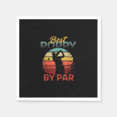Fars Day Best Poppy Par Golf Vater Opa Männer Serviette (Vorderseite)