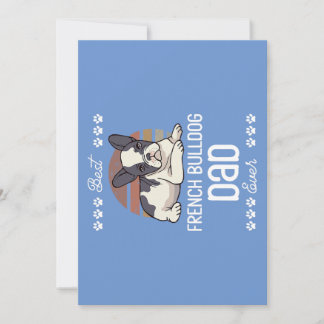 Fars Day Dog Lover Pet Besitzer Franchie Vater Fra Feiertagskarte