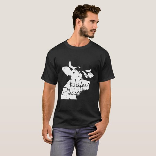 Färse Bitte Bauer Kuh T-Shirt (Vorne ganz)