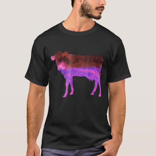 Färse Bunte Weide T-Shirt (Vorderseite)