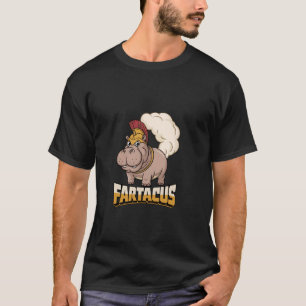 Fartacus Farting Hippo-Furzen T-Shirt