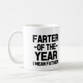 Farter der Jahr-lustigen Vater-Tasse Kaffeetasse (Links)