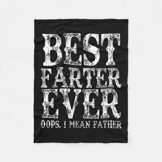 Farter Ever Oops Ich Gemeine Vater Furz Funny Vath Fleecedecke (Vorderseite)