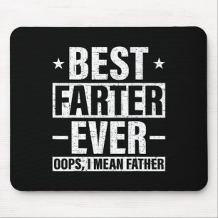 Farter Ever Oops Ich Gemeine Vater Furz Retro Vate Mousepad