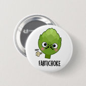 Fartichoke Funny Farting Artichoke Pun Button (Vorne & Hinten)