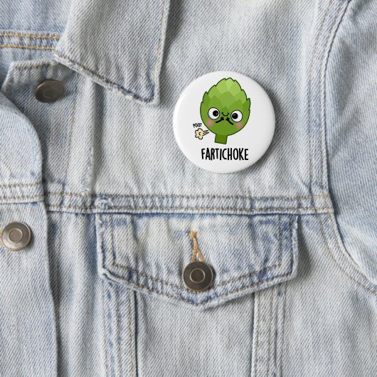 Fartichoke Funny Farting Artichoke Pun Button (Beispiel)