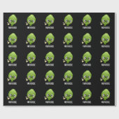 Fartichoke Funny Farting Artichoke Pun Dark BG Geschenkpapier (Flach)
